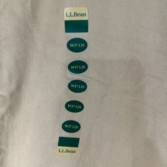 L.L.Bean Mens Double L Chino Lined Pants W37 X L29 Dark Khaki Cotton/Flannel - Picture 2 of 8